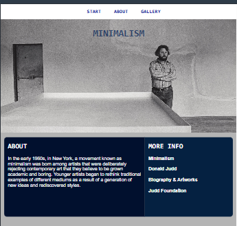 MicroSite - Donald Judd